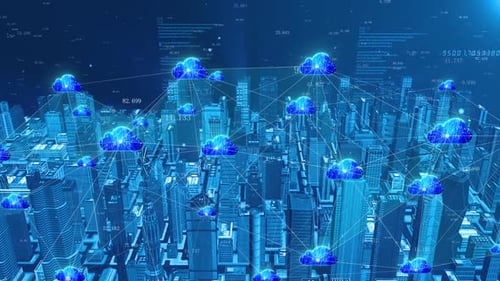 uturistic Smart City Connected with 5G, IoT, and Cloud Computing