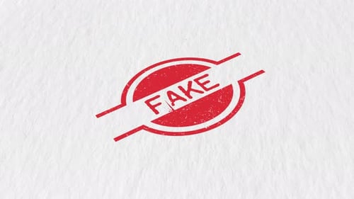 Red Grunge Fake Stamp Text Animation