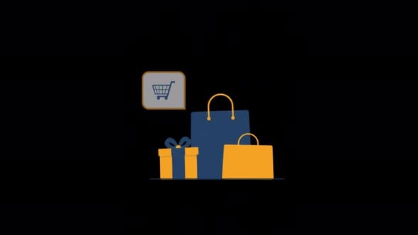 Animated Digital Purchase Concept Video - Transparent, Backgrounds ...