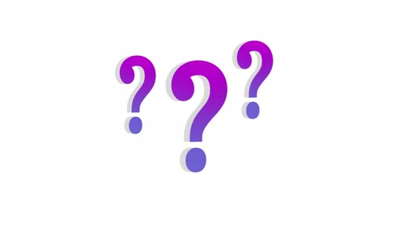 Animated Neon Blue Question Marks Floating Background Loop, Backgrounds ...