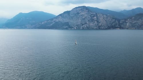 The Natural Beauty of Lake Garda is on Full Display in This Captivating Aerial View The Italian Lake