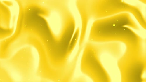 Abstract Golden Fluid Waves with Shimmering Particles Background