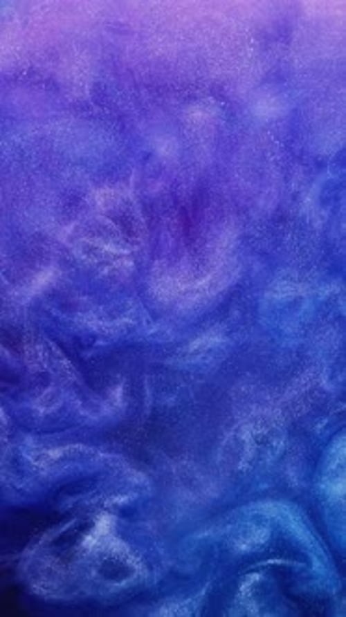 Abstract Purple and Blue Fluid Swirls Background