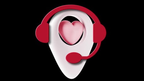 Map Pointer 3d Pin Icon Valentine Location Point With Pink Heart Favorites Symbol Love