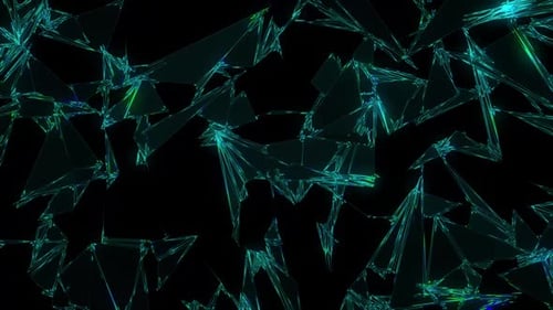 Abstract Neon Shards Seamless Loop Background