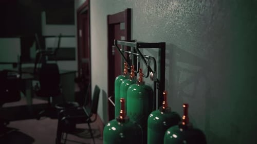 Old Oxygen Tank in the Factory