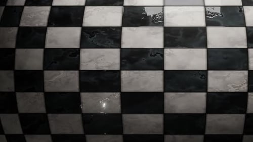 Weiße und schwarze Murble Tile Animation 2
