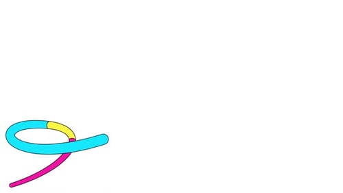 Animation alpha de la ligne de forme abstraite