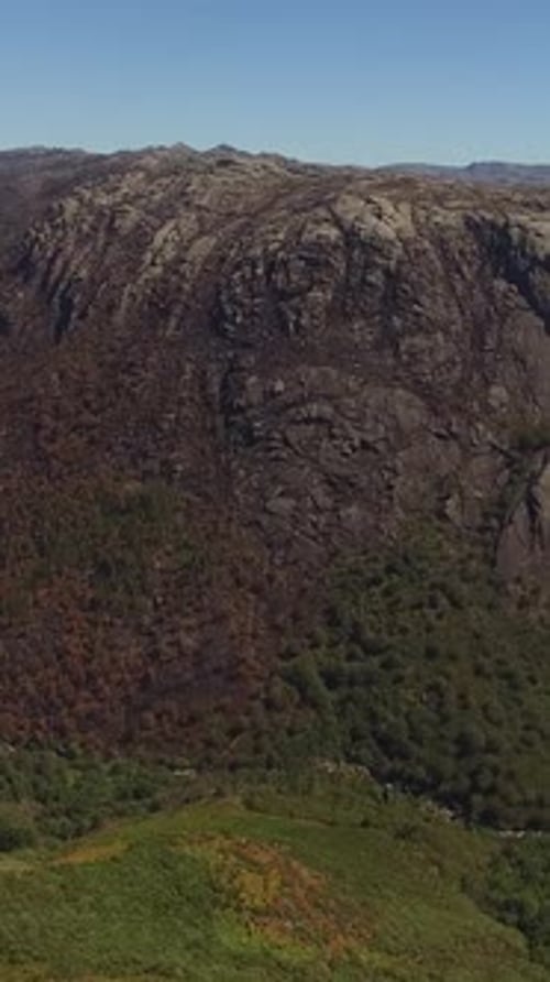 Vertical Video of High Mountain