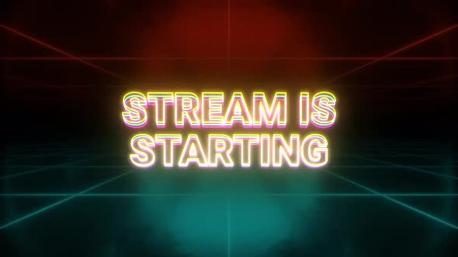 Stream starting animation retro background, Backgrounds Motion Graphics ...
