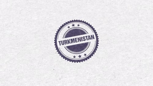 Turkmenistan Golden Rubber Stamp