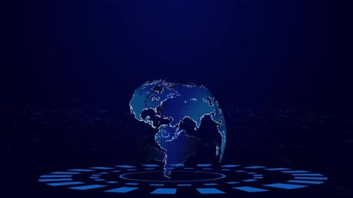 3d World Map Network Connection Hitech Digital Technology Worldwide Concept of Web 30 Metaverse