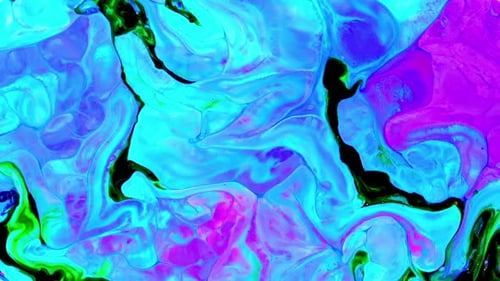 Abstract Paint Colorful Swirls And Wave Flowing Forms Background 9