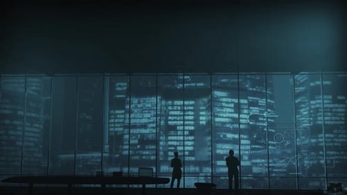 Blueprint of AI in Data Visualization Displayed on an Office Laptop