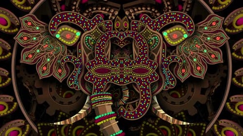 Psychedelic Elephant 02