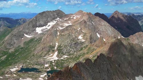 Sommet du sommet : Sunlight Windom Peak, sentier des North Twin Lakes, mont Eulos, Colorado, Bassin de Chicago, matin