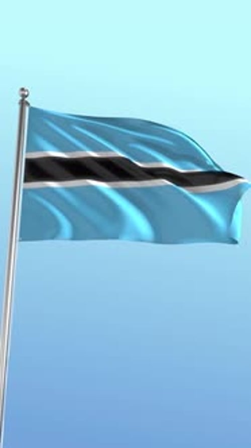 Botswana Flag Vertical
