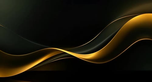 Black luxury corporate background with golden lines