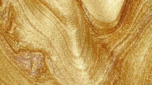 Abstract Gold Paint with Glittery Shine