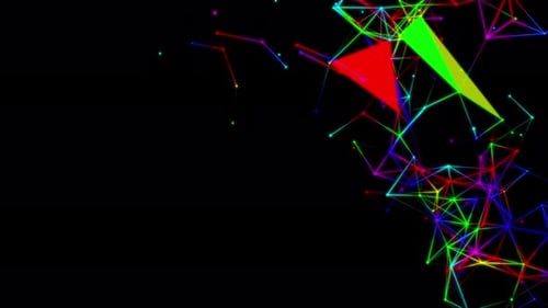 Colorful Plexus Background Loop V6