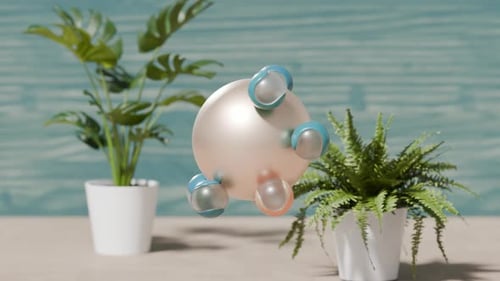 Spinning Balls Loop 3D Animation