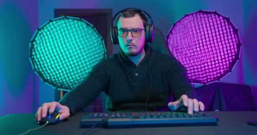 Young Adult Plays Online Video Games