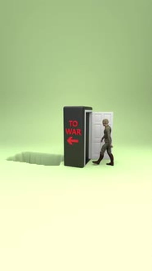 Soldier Goes To War Vertical