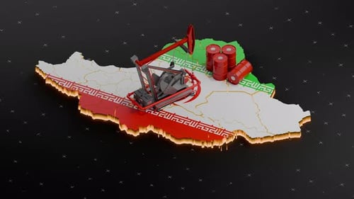 Iran Oil Pumpjack Crude Petroleum Fuel Barrels