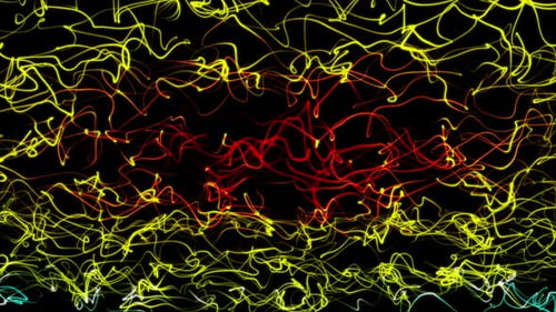 Colorful Abstract Wavy Line Topographic Background Loop