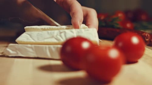 Steam Transformation Effect of We Cut Brie Cheese