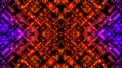 Dynamic abstract light particles pulse with vibrant energy
