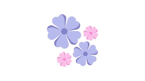 Flowers Element Alpha Animation