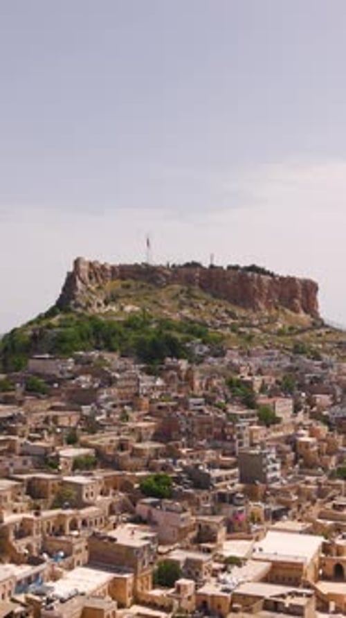 Vue aérienne du château de Mardin