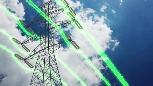 High Voltage Grid Tower