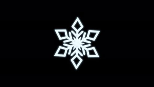 Glowing Geometric Snowflake Rotating Loop Animation