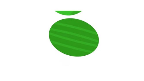 Wassermelonen-Element-Alpha-Animation