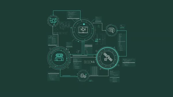 AI Working Process in Infographic Diagram on Alpha Channel, Overlays ...