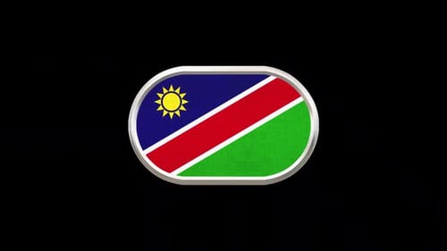 Namibia 3D Flag Rotating Loop