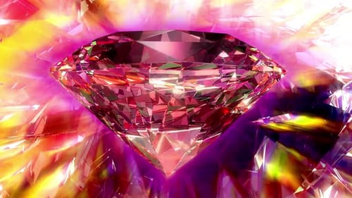 Sparkling Gemstone with Radiant Light and Abstract Background