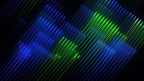 Abstract Glowing Neon Lines Background Loop