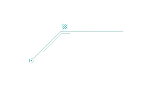 Animated Element for Infographics Slanted Callout Line