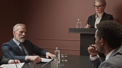 Corporate Meeting in Conference Room