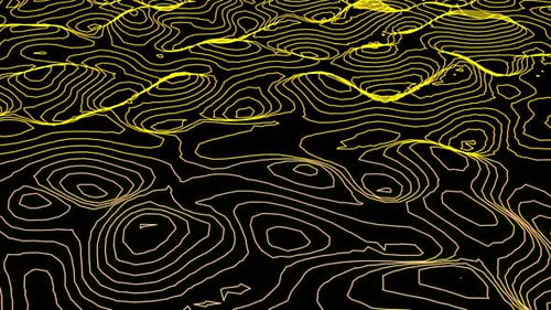 Elevation Map Minimal Cartography Landscape Able to Loop Endless