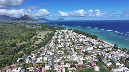 Flic En Flac Beach At Port Louis In Mauritius Island Mauritius.