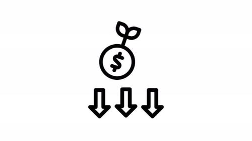 Animation Dividends Payout Icon
