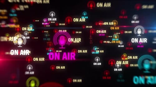 On Air symbol tunnel effect fly between