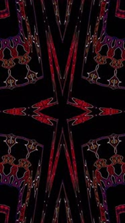 Dynamic Abstract Geometric Kaleidoscope Pattern Background