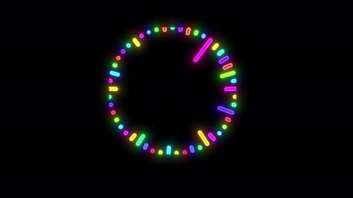 Digital Audio Music Equalizer On Transparent Background Or Alpha Channel, Music Circle Equalizer