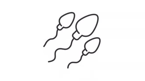 Animated spermatozoa icon