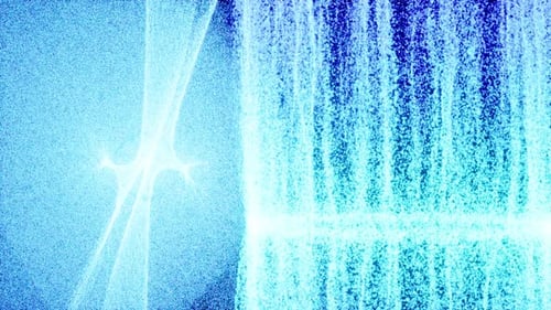 Abstract Lighting Dust Particle and Glare on a Dark Background